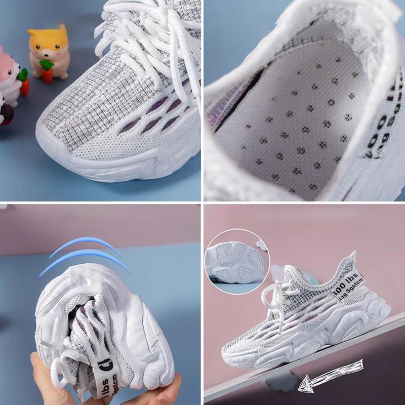 Children's Sports Coconut Shoes Breathable Summer Tide Korean Girls Fly Woven Mesh Girls Net Shoes Spring and Autumn