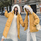 Winter Girlfriends Dress Big Fur Collar Cotton Coat Korean Style Loose Cotton Coat Women's Short Thick Coat
