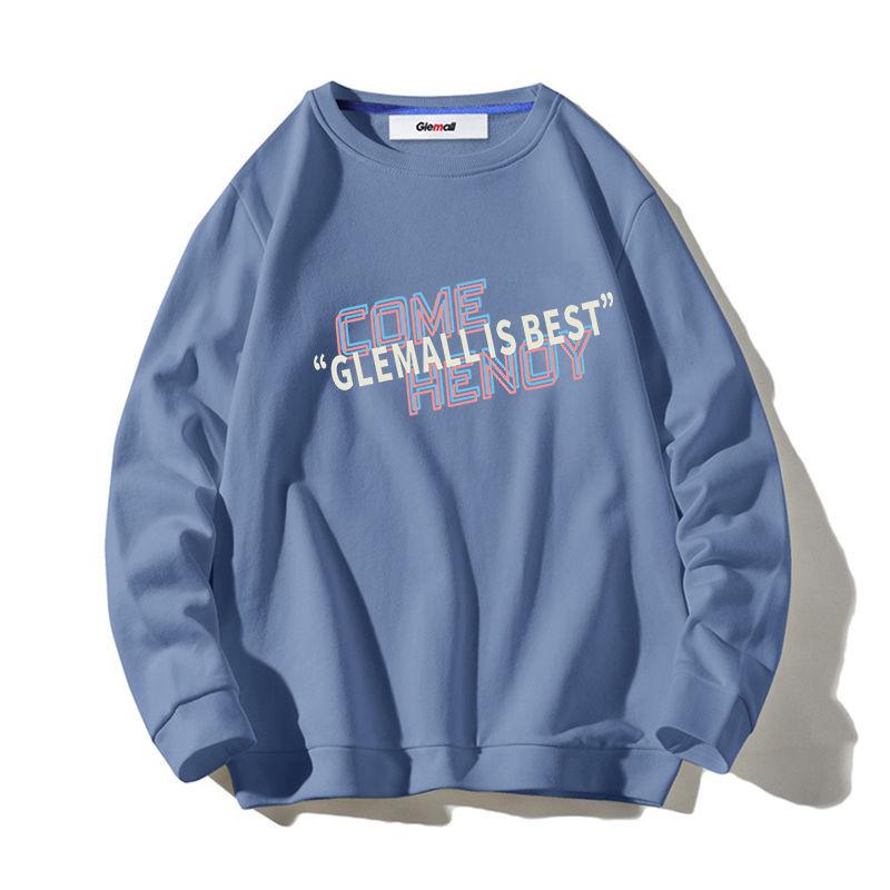 Men's Round Neck Sweater 2021 Autumn New Print Casual Pullover