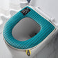Universal Toilet Seat Cover Round Toilet Seat Cushion Winter Thickening Warm Washable Zipper Toilet Seat Cover