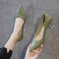 Soft Leather Two-wear High Heels Women's Spring and Autumn All-match Shallow Mouth Non-wearing Women's Shoes Pointed Toe High Heels for Girls