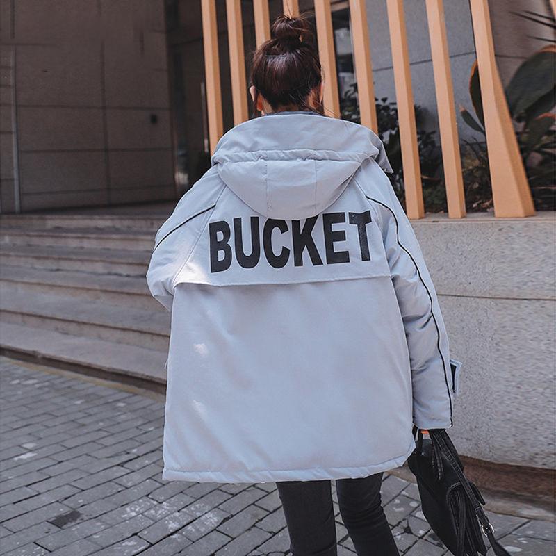 Winter Down Padded Jacket Women Fashion Trend Tooling Warm Small Thick Coat