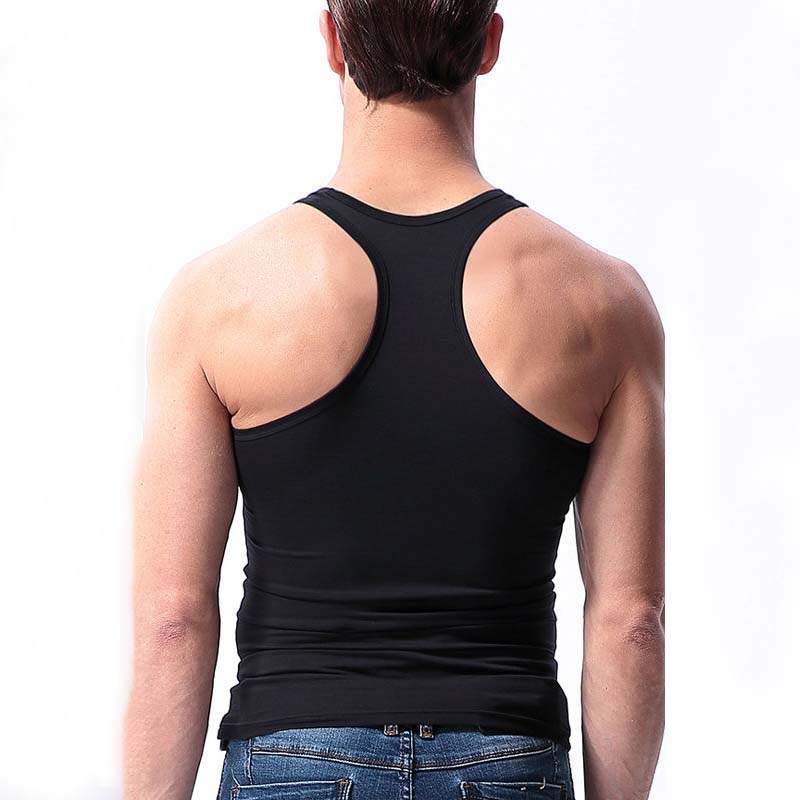 Men's Seamless Sports Bottoming Inner Wear Racer Vest Summer Thin Outer Wear Trend Sleeveless T-shirt
