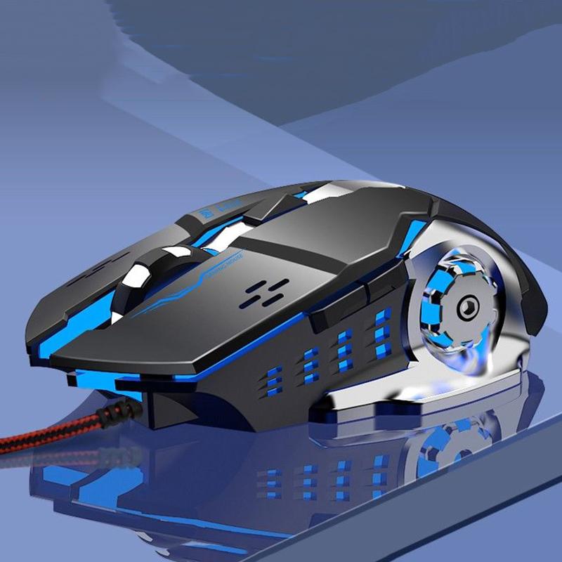 Wired Gaming Mechanical Computer Desktop Notebook Mouse Silver Eagle Gaming Mouse