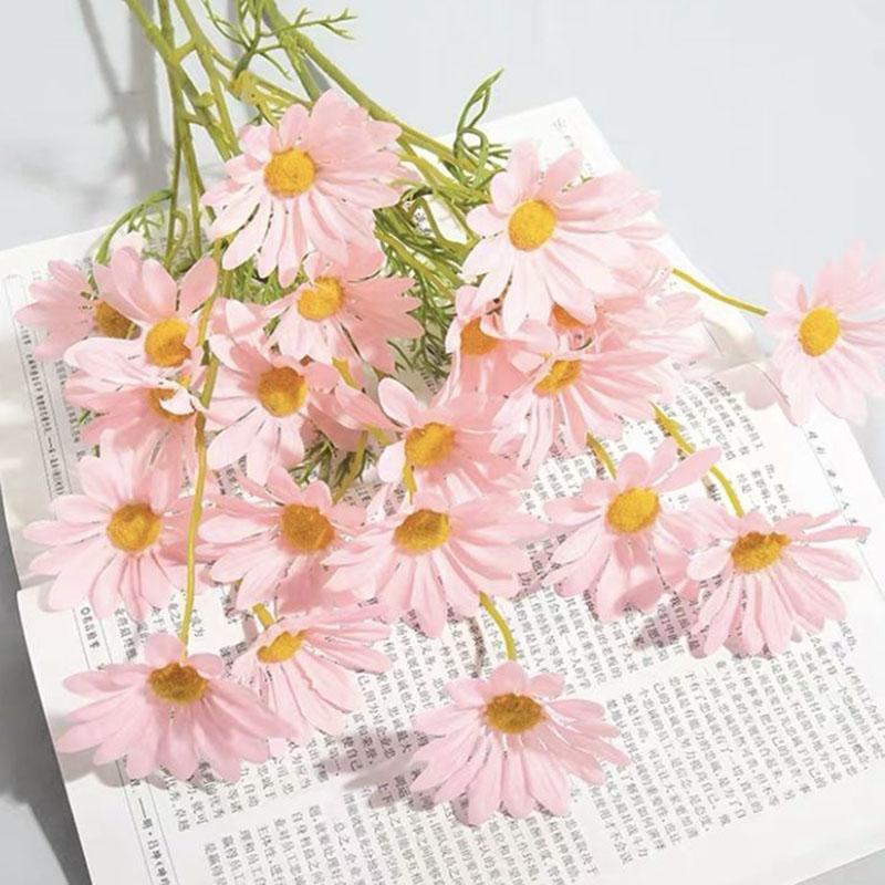 Simulation Flower Small Daisy Chamomile Fake Flower Photo Photography Photo Props Living Room Decoration Decorative Flower