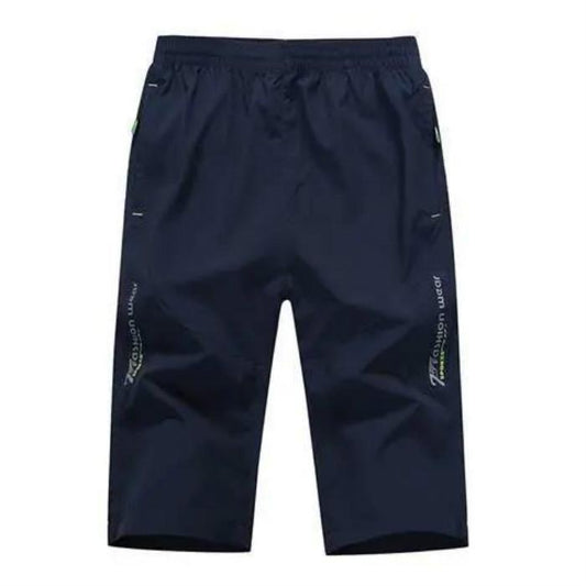 Summer casual pants, seven-point pants men's quick-drying shorts  sports pants  loose thin section plus fat plus size 7-point shorts