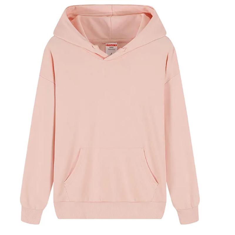 Macaron Pure Color Sweatshirts Loose and Lazy Pure Color Hooded Sweater Men Long-sleeved Sports Cotton Terry Soft Top