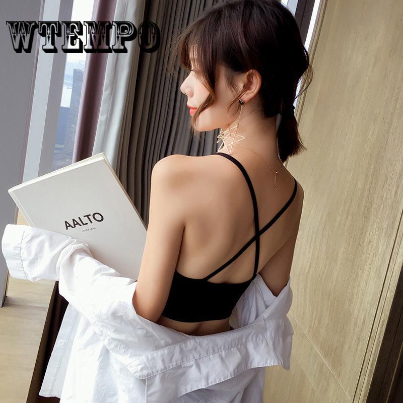 No steel ring bra strap wrapped chest yoga student high school girl of the bottoming underwear