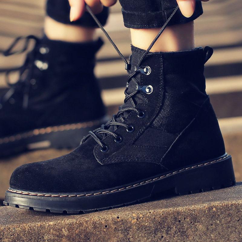 2019 Autumn Martin Boots Men High-top Work Training Shoes Military Boots Special Forces Men's Boots