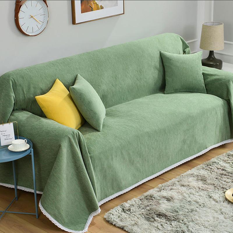 Nordic Solid Color Full Cover Sofa Towel Sofa Sofa Blanket Cloth Sofa Cover Cover Anti-scratch Cover Cloth