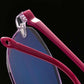Women's Ultra-light Frameless Reading Glasses Anti-blue Light Diamond Cut Edge Ultra-clear Magnifer Glasses High Elasticity