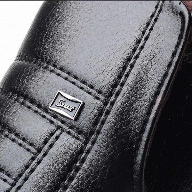 Winter Plush Warmth Plush High-top Leather Shoes Men Middle-aged and Elderly Shoes Cotton Shoes Non-slip Footwear Men's Shoes