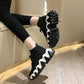 Women's Trendy Shoes Summer Breathable High-top Shoes Gauze Canvas Jelly Shoes