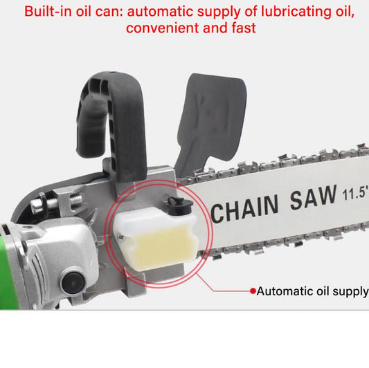 Electric Chain Saw Set 11.5 Inch Chain Saw Plus 2000W 6-speed Adjustment Angle Grinder Garden Tools Logging Tools