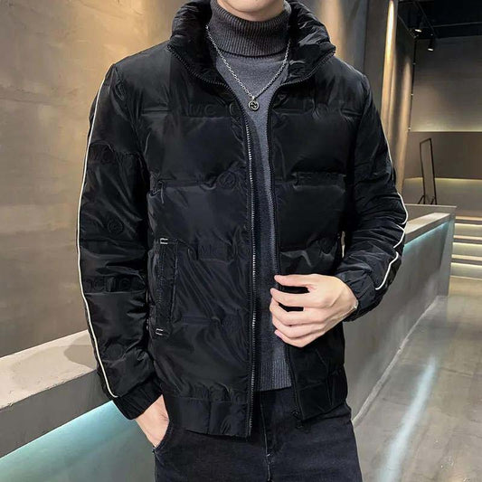 Down Jacket Men's 2021 Stand-up Collar Short Winter Trend Thick Warm Jacket