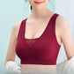 Beautiful Back Underwear Seamless Gathering Anti-sagging Sports Bra Adjustable Breast Bra Breathable Anti-glare Sexy Lace Sports Vest