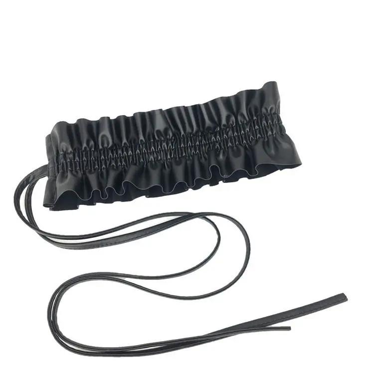 Women's Wide-waisted Skirt with Elastic Elastic Waistband Decorative Waistband Fringed Bandage Waist Durable Dancing Belt Dress Belt