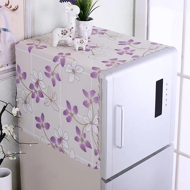 Refrigerator Cover Cloth Dust Cover Single Door Refrigerator Cover Cloth Towel Pvc Simple Waterproof Washing Machine Cover