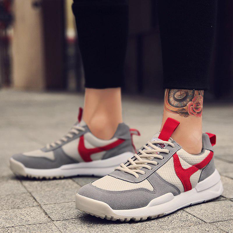 WTEMPOWeweya Spring Lace Up Mens Shoes Luxury Casual White Sneakers Shoes Men Mixed Colors Walk
