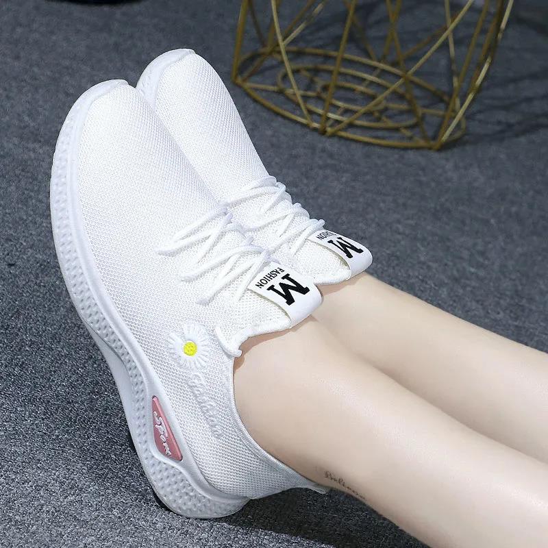 Non-slip Wear-resistant Running Shoes Women's Spring and Summer Sports Shoes  Slip-on Mesh Shoes