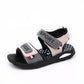 Boys Sandals Summer Children's Leather Sandals Soft Sole Wear-resistant Lightweight Velcro Beach Sandals