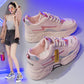 Women Shoes White Women Vulcanize Shoes Platform Chunky Sneakers Casual Dad Shoes Basket Femme