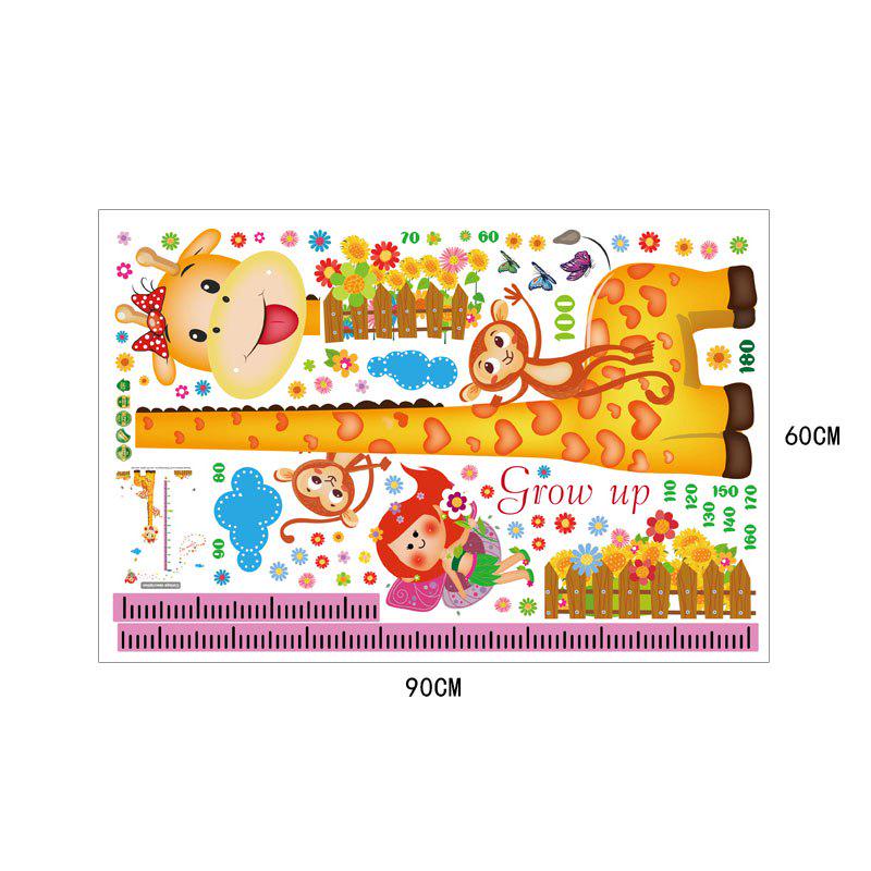 [sticker ]Cartoon Giraffe Height Wall Stickers For Kids Rooms Nursery Children Bedroom Decals Vinyl