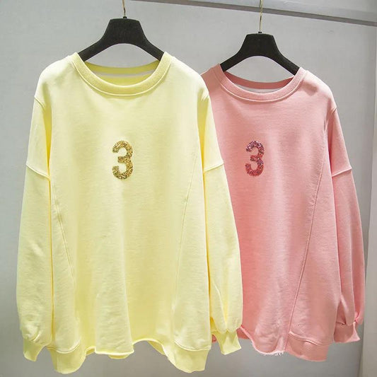 Hoodies Women Autumn 2021 Simple All-match Letter Printed Leisure Oversize Pullovers Korean Warm Loose Streetwear Sweatshirts