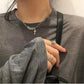 Cross Pendant Sweater Chain Retro Necklace Clavicle Chain Korean Personality Pendant Necklace Choker Necklaces for Girls