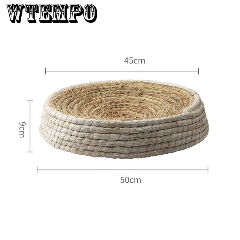 Dog kennel straw  pet nest Pet supplies Large dog Retriever dog bed mat mat pet accessories