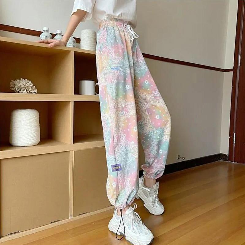 Sweatpants Women's Summer Thin Loose-fitting Wide-leg Harem Casual Pants