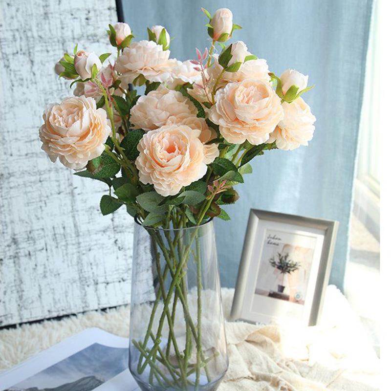 Simulation Peony Flower Home Living Room Decoration Dried Flowers Artificial Flowers Silk Flower Ornaments