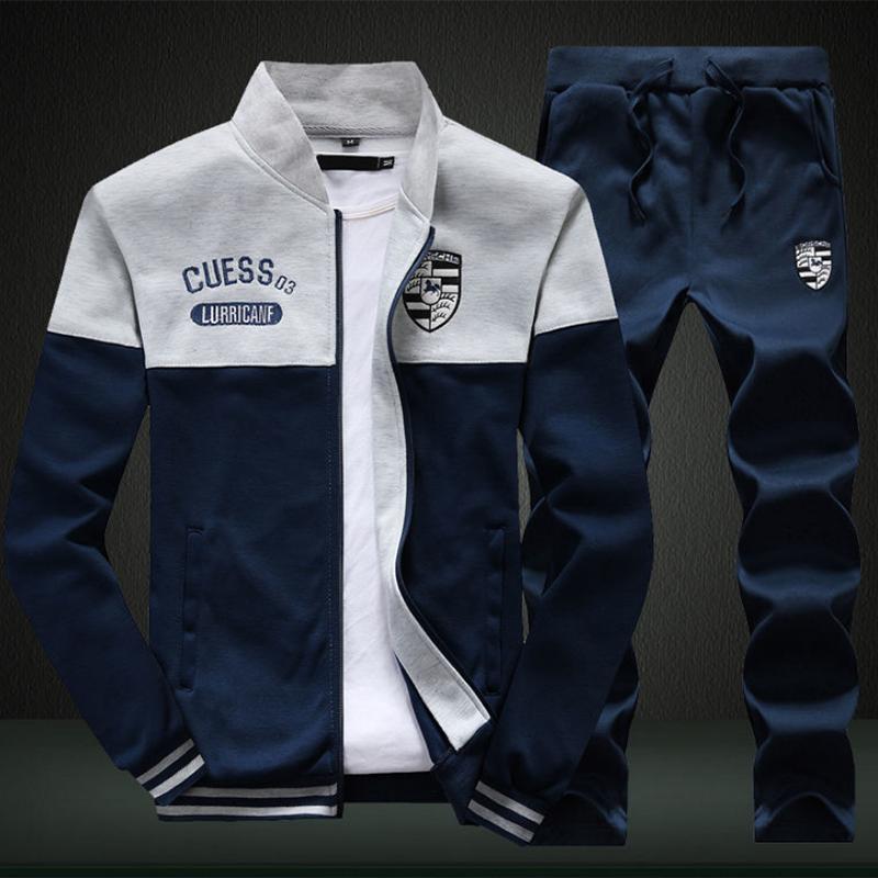 Sports Suit Men's Spring and Autumn Running Speed Outdoor Running Leisure Fashion Trend Sportswear Sportswear Two-piece Suit