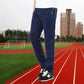 Men's Fall Winter Casual Thick Sports Pants Loose Large Size Casual Steetwear Trousers Straight-leg Pants Elatic Waist Drawstring Plus Velvet Pants