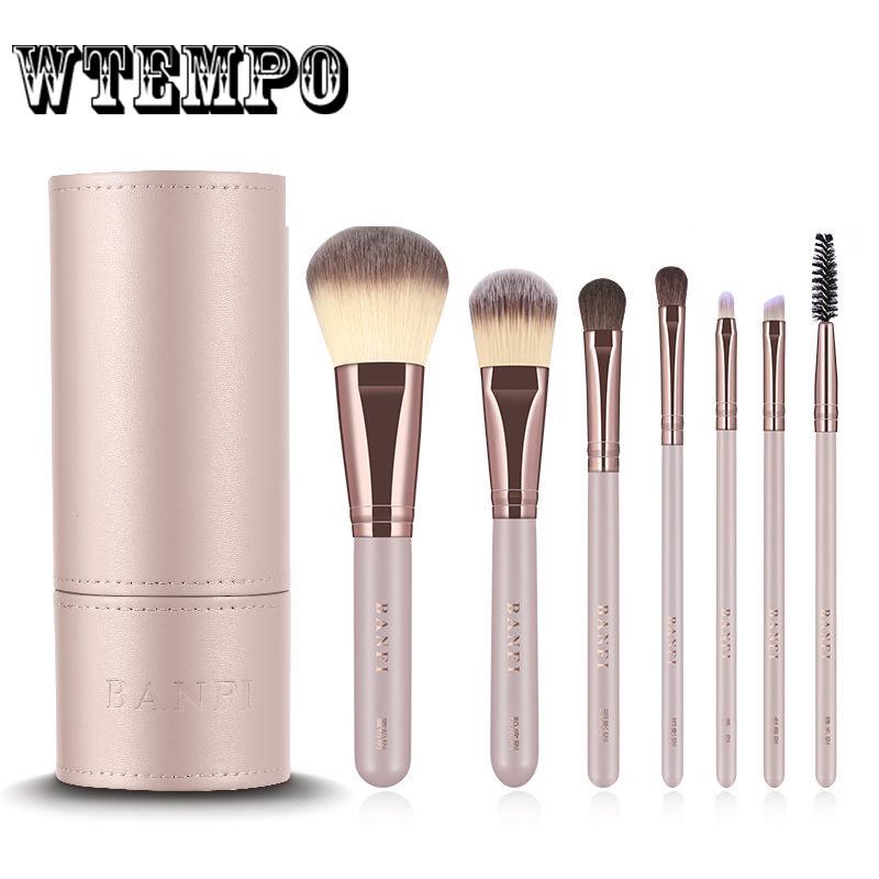 7Pcs/Set Professional Makeup Brush Set Cosmetic Tools Make-up Toiletry Kit Natural Make Up