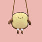 Cute Cartoon Toast Coin Purse Fluffy Messenger Bag Cute Small Bag Wild Mini Bag Girl Student Outing Trip Crossbody Bags