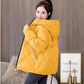 Women's Mid-length Down Jacket Winter Korean Loose Cotton Clothes Casual Hooded Padded Jacket