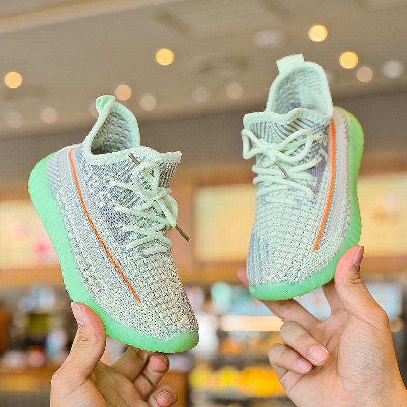 Boys' Sneakers Spring and Autumn Baby Flying Net Shoes Student Children's Coconut Shoes