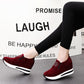Ladies Leisure Platform Hidden Wedge Heels Slip on Sneakers Shoes
