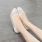 Beef Tendon Soft Bottom Summer Soft Leather Women's Shoes Mesh Hollow Sandals Soft Flat Work Women's Shoes Maternity Shoes