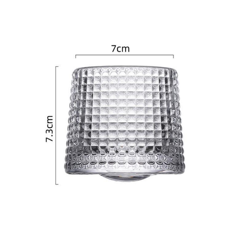Ins Glass Retro Embossed Latte Cup Iced Coffee Cup Large Capacity Drink Cup Tumbler Cocktail Ice Hockey Cup