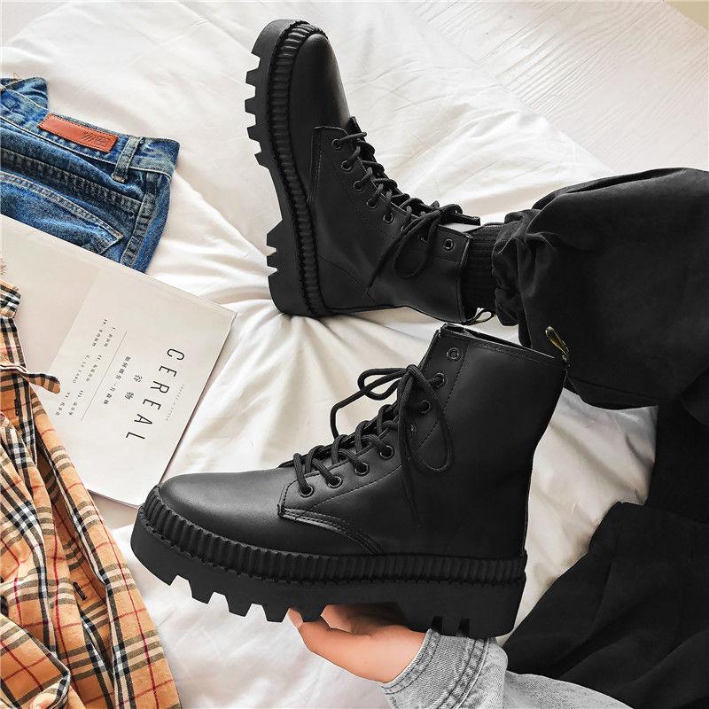 Autumn Men's Shoes Martin Boots Men's Leather Boots Trend Casual High-top Tooling Boots Cotton Shoes Winter Boots
