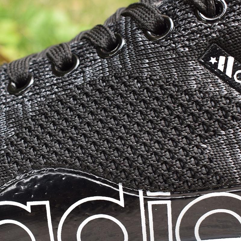 Summer net shoes men's breathable all black stain-resistant work shoes men Korean version of running shoes casual shoes men