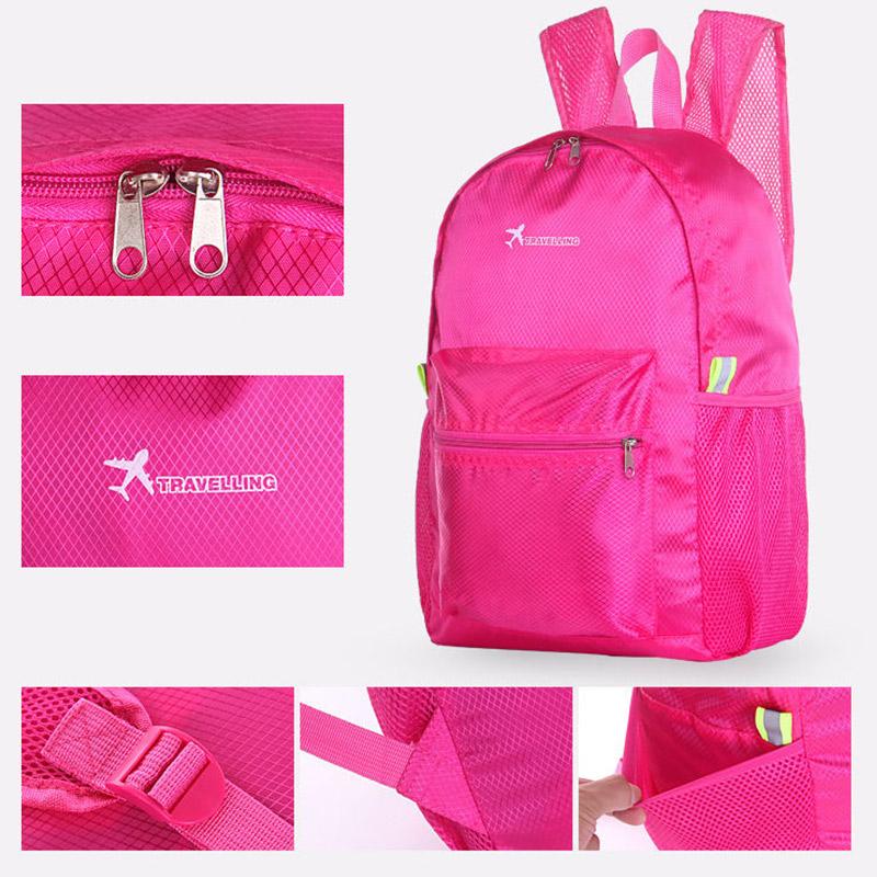 Korean Version of The Multifunctional Travel Backpack Outdoor Climbing Bag Storage Bag Simple and Lightweight Folding Backpack