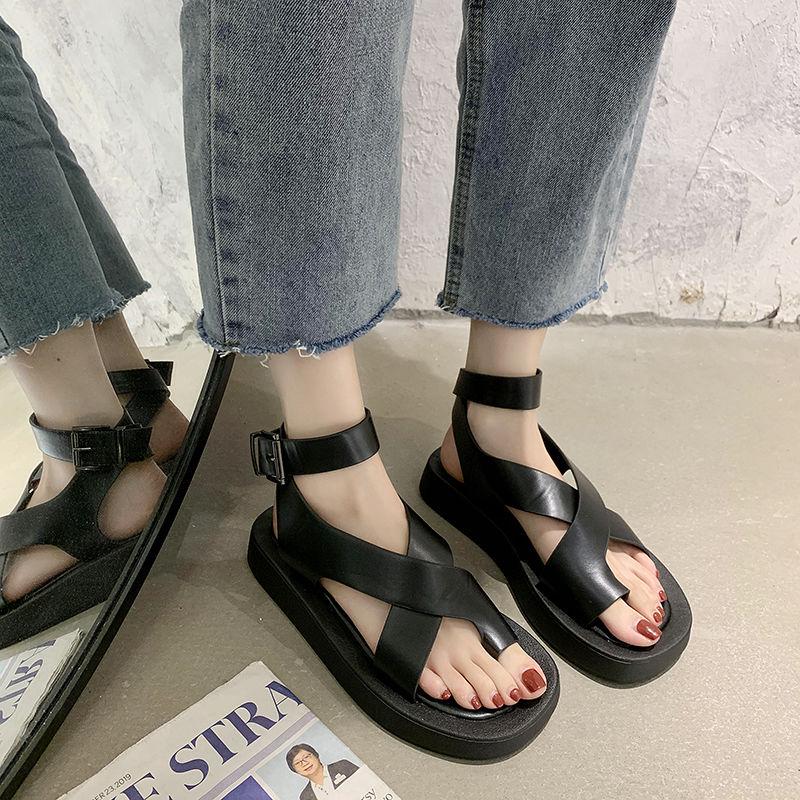 High Quality Sports Sandals Women Summer Thick -Soled Platform Shoes  Casual Beach Roman Shoes Women 'S Shoes