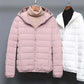 Autumn and Winter Women's Short High-end Seamless Lightweight Down Jacket