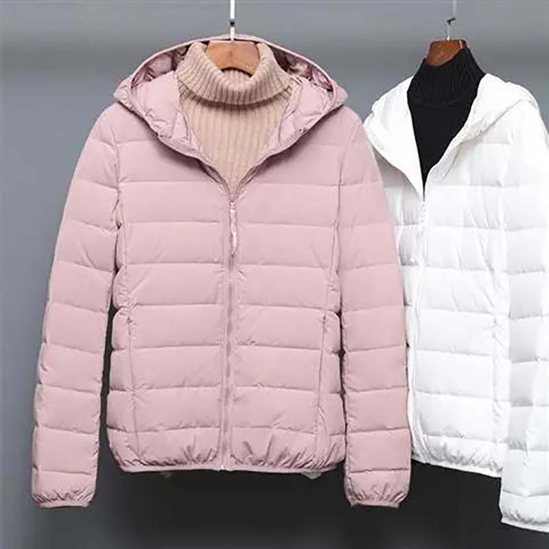 Autumn and Winter Women's Short High-end Seamless Lightweight Down Jacket