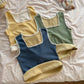 Velvet Women Vest Sexy Winter Thermals Square Neck Sleeveless Warm Body Tops Slim Solid Seamless Inner Wear Thermal Underwear