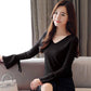 Flare Sleeve Sweaters and Pullovers Autumn Winter Knitted Sweater Women Fashion Korean Style Female