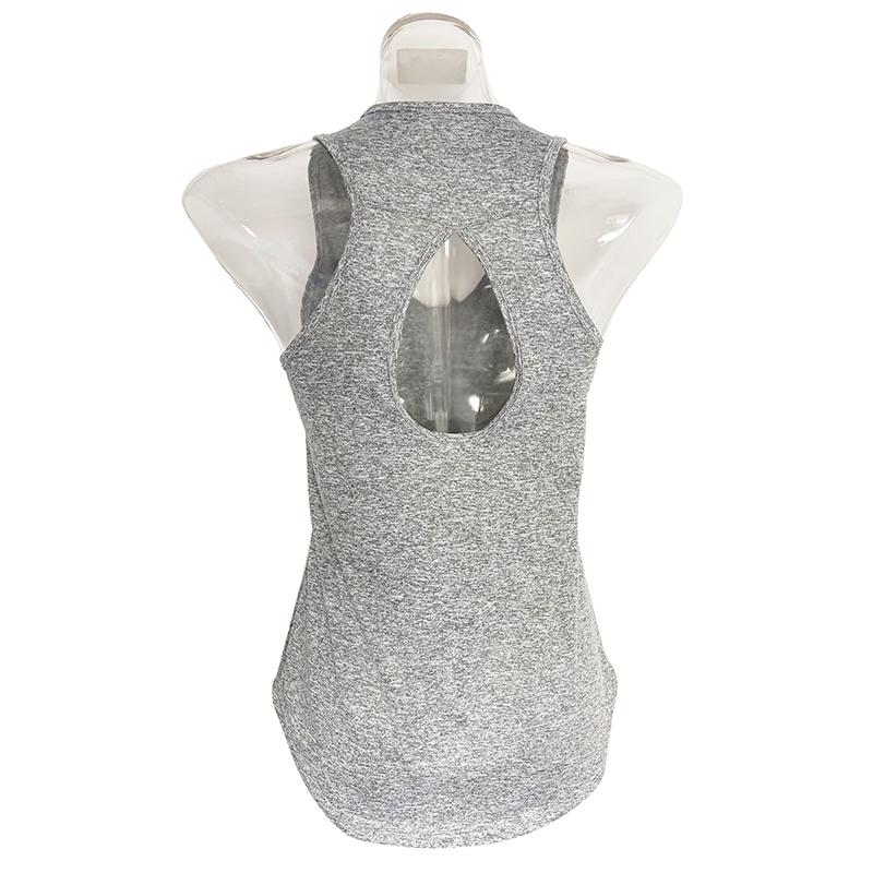 Fitness Sports Vest Women's Spring and Summer Quick-drying Yoga Beautiful Back U-neck Sleeveless Solid Color Ice Silk Bottoming Shirt